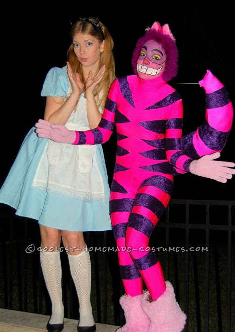 alice cat costume|homemade cheshire cat costume.